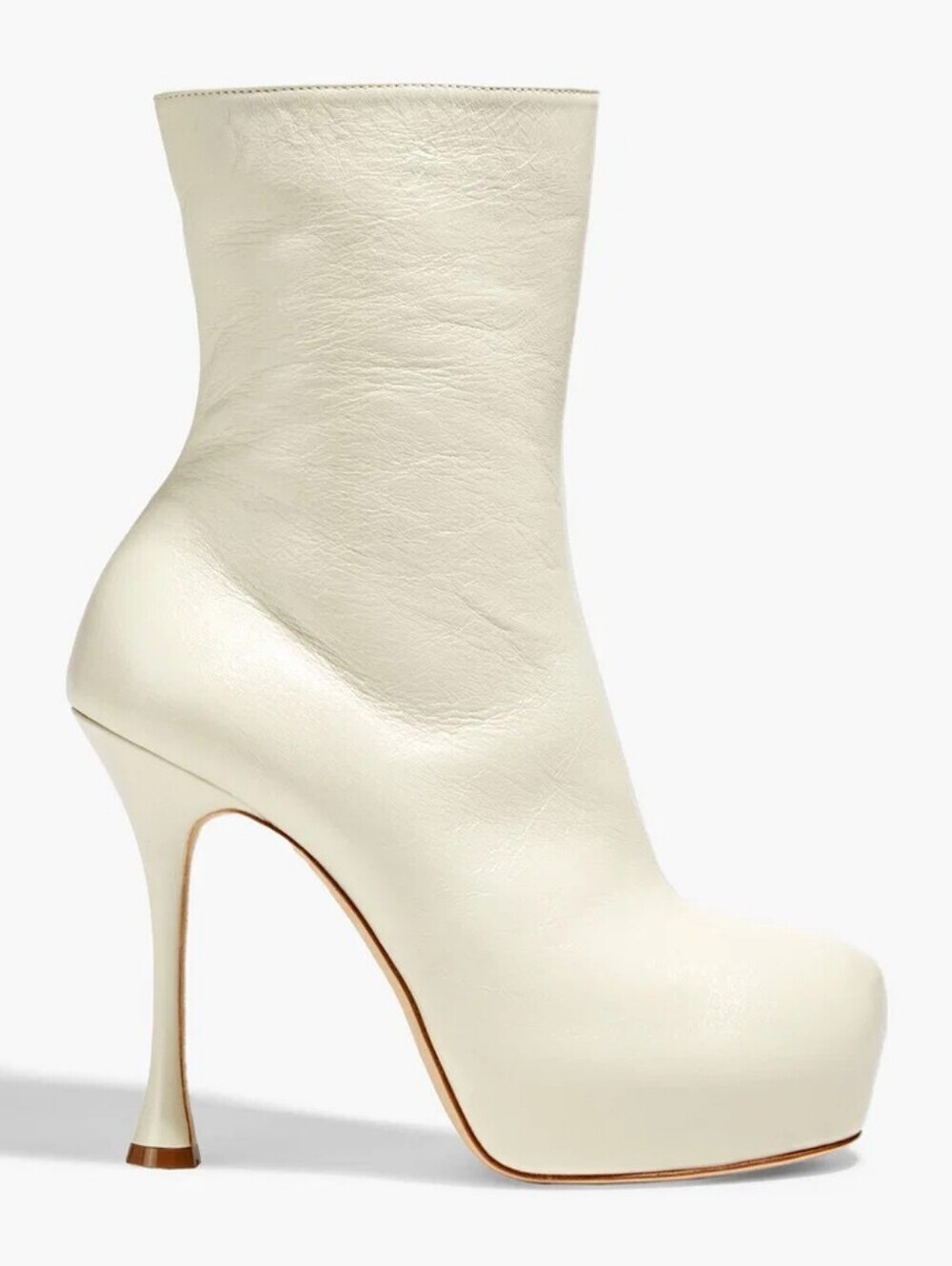 MAGDA BUTRYM Glossed Leather Platform Ankle Women's Boots Size EU 39 Feminine